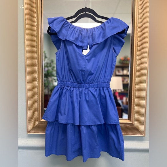 BB Dakota by Steve Madden Blue Ruffle Mini Dress - Picture 2 of 7